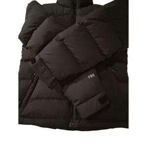 Black Puffer Jacket with 700 Detail